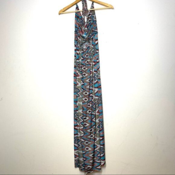 MISA LOS ANGELES Ever Maxi‎ High Low Dress Snakeskin Print Women  Size XS - Picture 4 of 10